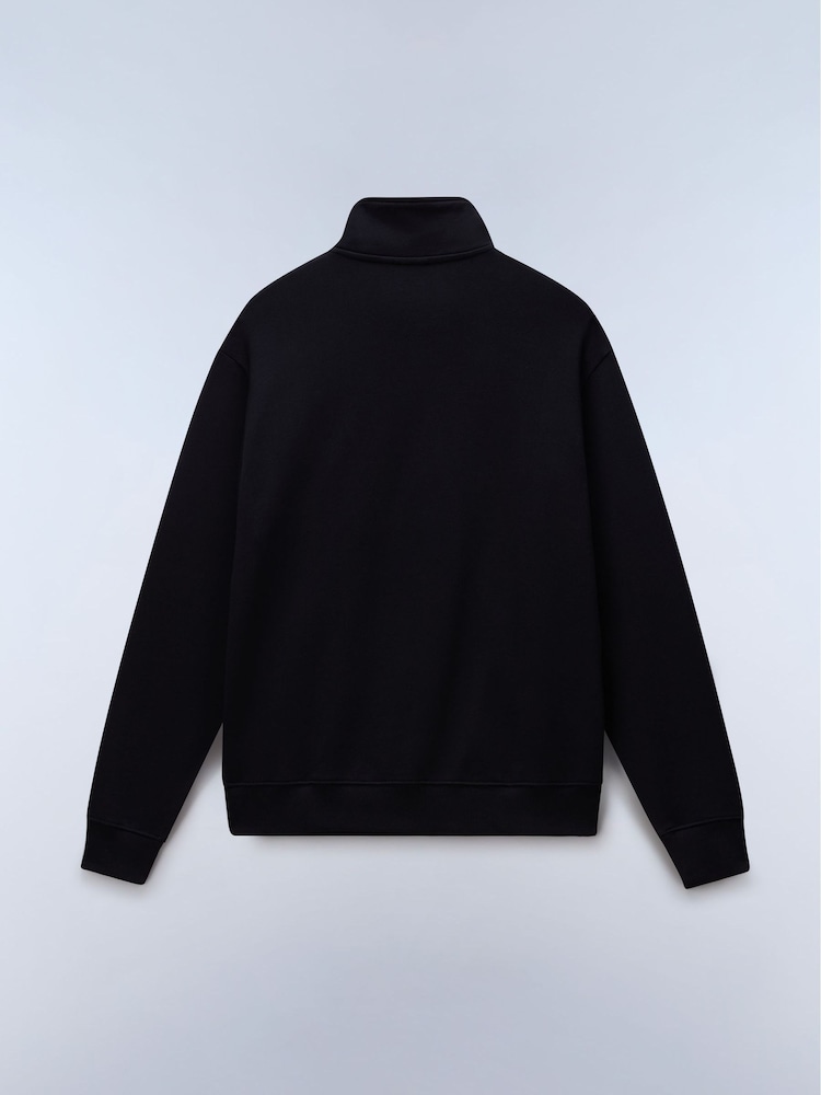 Napapijri Box Logo 1/4 Zip Black Sweatshirt - Image 5 of 5