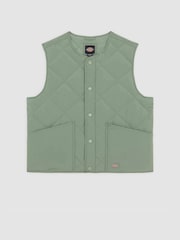 Dickies Mint Green Samburg Quilted Vest Gilet - Image 1 of 1