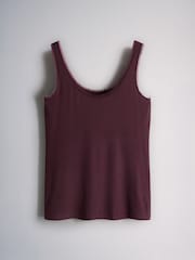 The Set The Set 3 Pack Mesh Trim Vests Dark Navy/Burgundy/Neutral - Image 3 of 6
