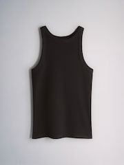 The Set 4 Pack Ribbed Cropped Racer Vests Multi - Image 2 of 7