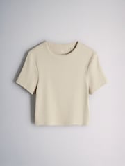 Dark Navy/Plum/Pink/Taupe - T-Shirts za Seti 4 zenye Ribbed Iliyopunguzwa - Picha 4 kati ya 6