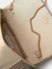 Accessorize Cream Floral Bead Embellished Clutch Bag - Image 2 of 2