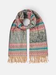 Accessorize Cream Meeka Paisley Blanket Scarf - Image 1 of 1