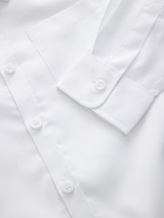 白色 - Plus Fit Long Sleeve School Shirts 2 Pack (3-17yrs) - 图片6 / 6