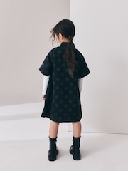 Black Spot Denim Shift Dress (3-16yrs) - Image 3 of 4