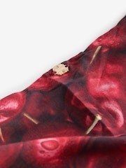 Never Fully Dressed Red/Black Cherry Cotton Sarong Cover-Up - Image 5 of 6