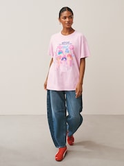 Pink Cotton KPop Demon Hunters Graphic T-Shirt - Image 3 of 7