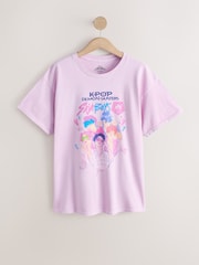 Pink Cotton KPop Demon Hunters Graphic T-Shirt - Image 5 of 7