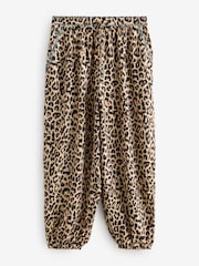 Never Fully Dressed Leopard Lurex Balloon Trousers - Image 6 of 8