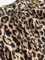 Never Fully Dressed Leopard Lurex Balloon Trousers - Image 7 of 8