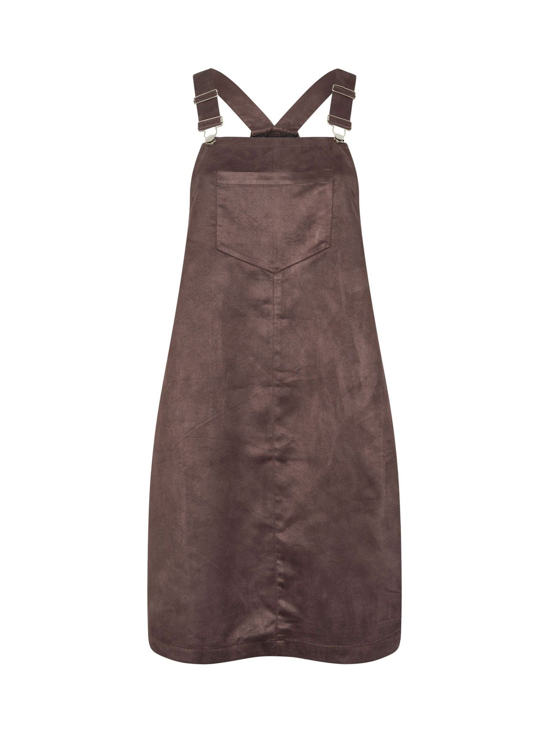 brown suede pinafore dress Yours Women's Plus Size Brown Faux Suede Pinafore Dress Size 26-28