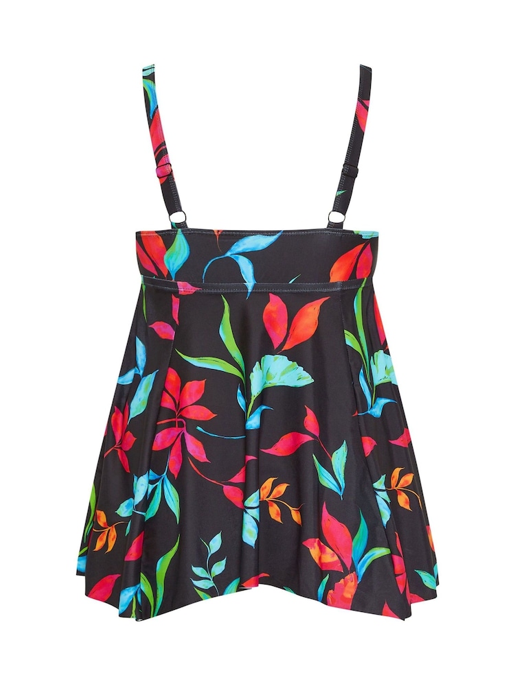 Yours Curve Black Hanky Hem Tankini - Image 6 of 6 Yours Curve Black Hanky Hem Tankini - Image 6 of 6
