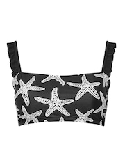 أسود - Yours Curve Frilled Bikini Top - صورة 5 من 6