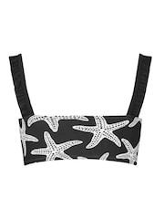 أسود - Yours Curve Frilled Bikini Top - صورة 6 من 6