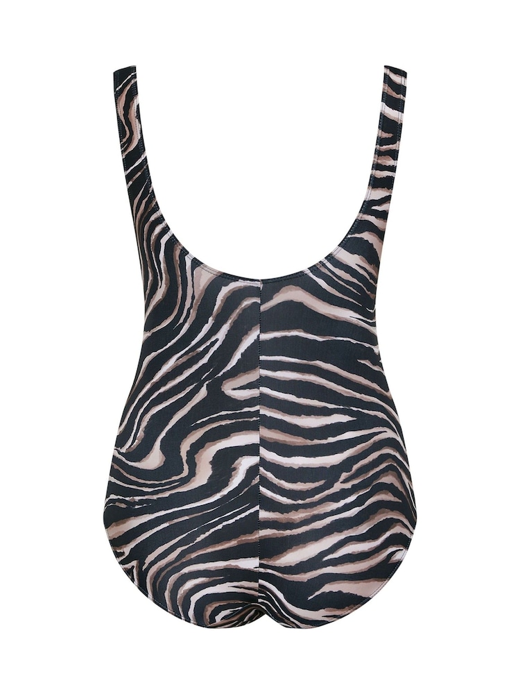 Yours Curve Lace Up Plunge Swimsuit - صورة 6 من 6 Yours Curve Lace Up Plunge Swimsuit - صورة 6 من 6