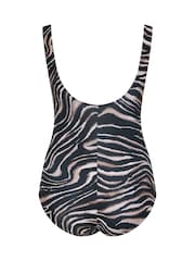 Yours Curve Lace Up Plunge Swimsuit - Imagen 7 de 7