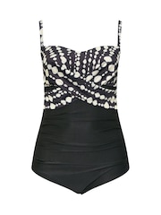 Negro - Yours Curve Bandeau Swimsuit - Imagen 6 de 7
