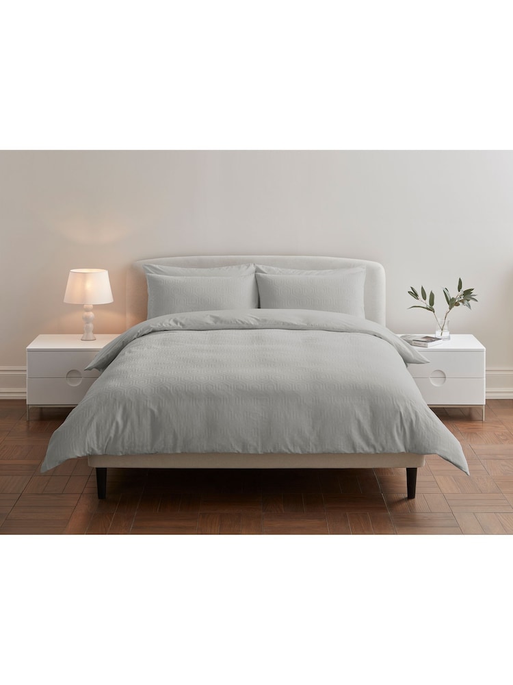 Jasper Conran London Lunar Rock JC Jacquard 300TC Hexagonal Dvt Bed Set - Image 1 of 5 Jasper Conran London Lunar Rock JC Jacquard 300TC Hexagonal Dvt Bed Set - Image 1 of 5