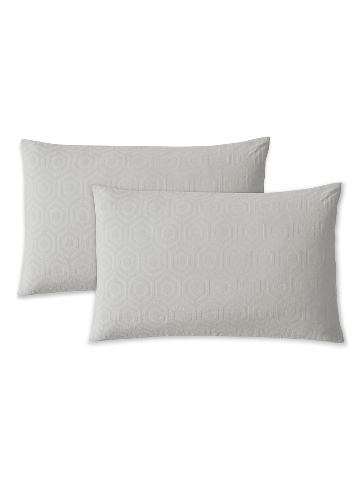 Jasper Conran London Lunar Rock JC Jacquard 300TC Hexagonal Dvt Bed Set - Image 5 of 5 Jasper Conran London Lunar Rock JC Jacquard 300TC Hexagonal Dvt Bed Set - Image 5 of 5