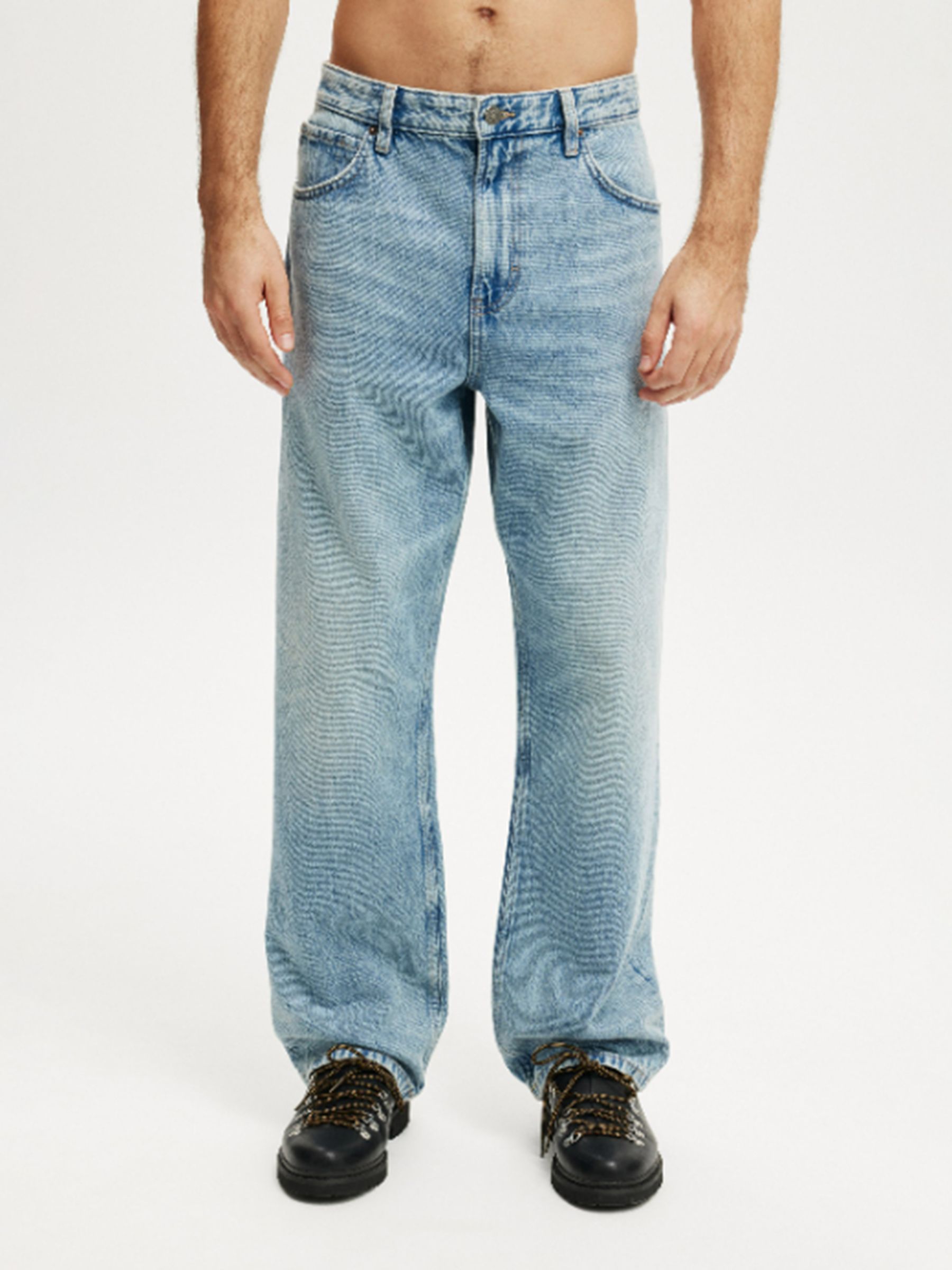 Buy Cotton On Satellite Blue Baggy Jeans from Next USA