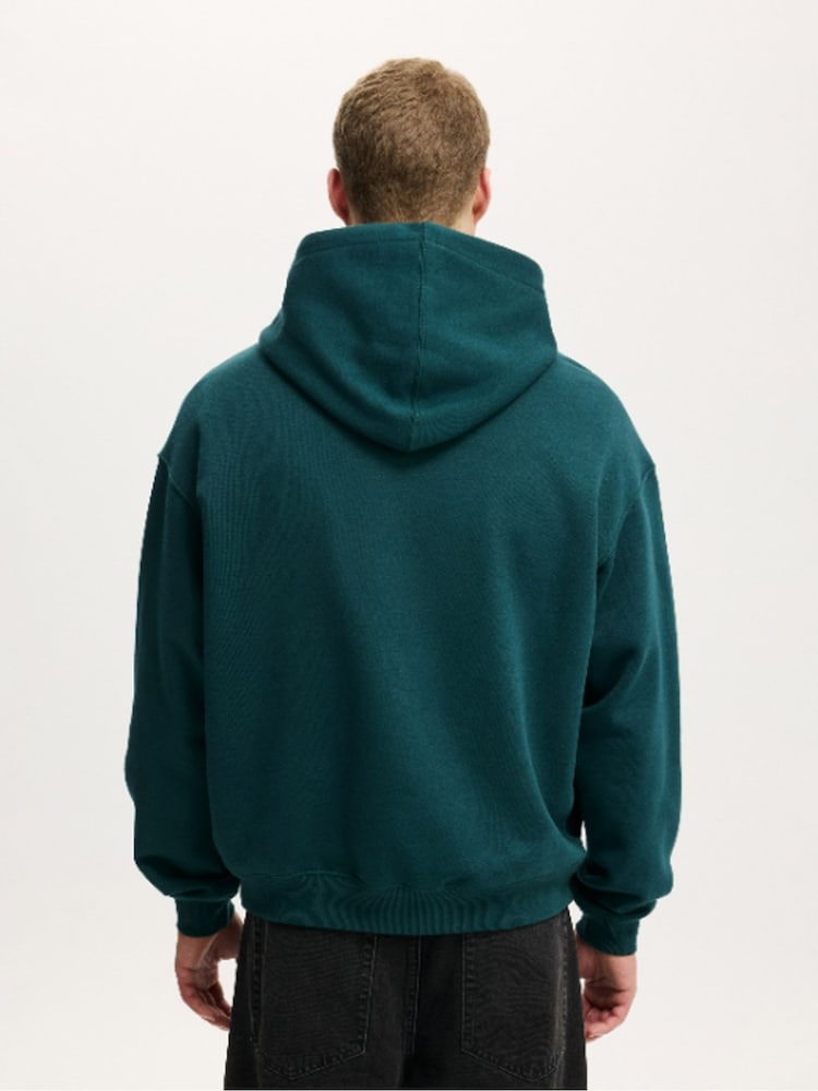 Cotton On Green Box Fit Hoodie - Image 2 of 4 Cotton On Green Box Fit Hoodie - Image 2 of 4