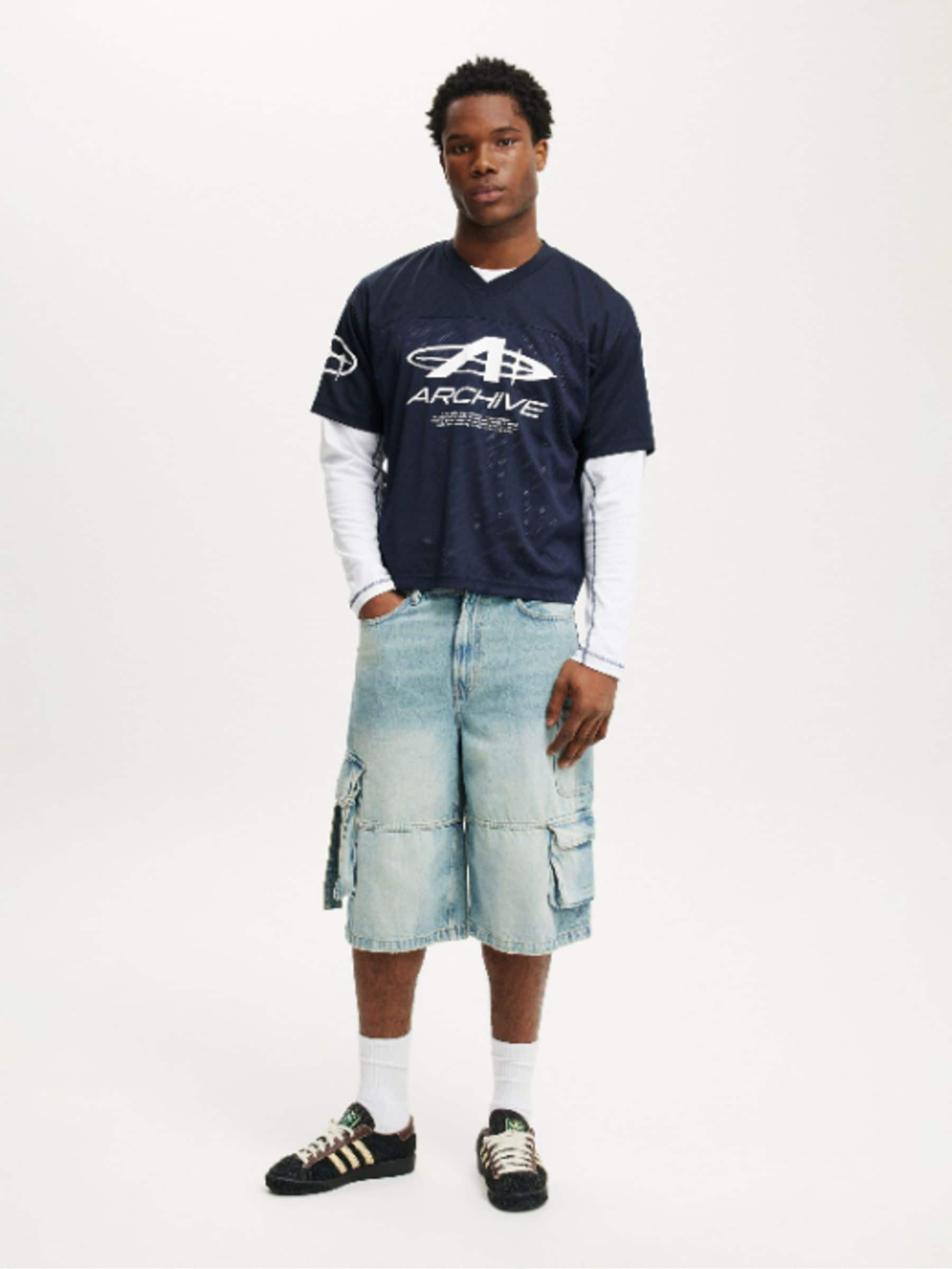 Buy Cotton On True Navy/Archive Football Jersey from Next India