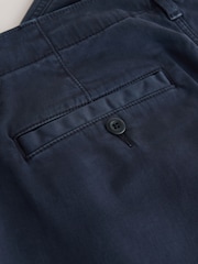 Blue Straight Fit Authentic Washed Chino Trousers - Image 7 of 9