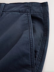 Blue Straight Fit Authentic Washed Chino Trousers - Image 8 of 9