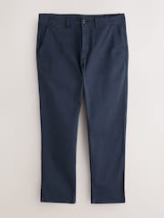 Blue Straight Fit Authentic Washed Chino Trousers - Image 9 of 9
