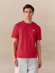 Red Lemon Plain Embroidered T-Shirt - Image 1 of 7