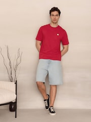 Red Lemon Plain Embroidered T-Shirt - Image 2 of 7