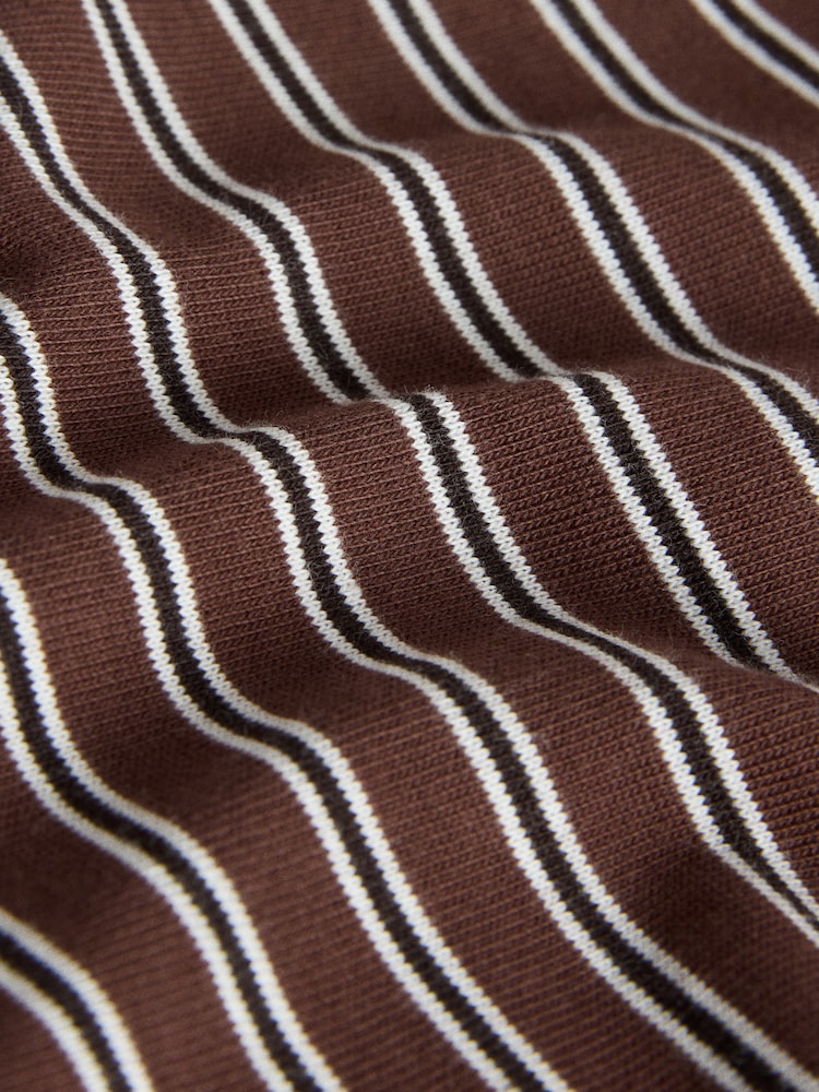 The Set 2 Piece Cropped T-Shirt and Striped Shorts Set Brown Stripe - Image 10 of 10 The Set 2 Piece Cropped T-Shirt and Striped Shorts Set Brown Stripe - Image 10 of 10