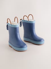 marine - Bottes de pluie à poignée doublée chaude - Image 1 de 6