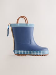 marine - Bottes de pluie à poignée doublée chaude - Image 2 de 6