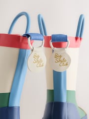 Neutral Colourblock Handle Pull On Wellies - Image 6 of 6