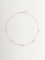 Missoma Gold Tone Molten Heart Mini Charm Choker - Image 1 of 5