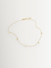 Missoma Gold Tone Molten Heart Mini Charm Choker - Image 2 of 5