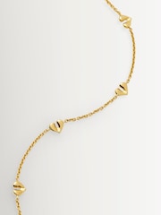 Missoma Gold Tone Molten Heart Mini Charm Choker - Image 3 of 5