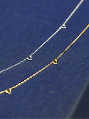 Missoma Gold Tone Molten Heart Mini Charm Choker - Image 4 of 5