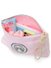 Victoria's Secret Pink Iconic Stripe Terry Large Zip Pouch - Image 4 of 4