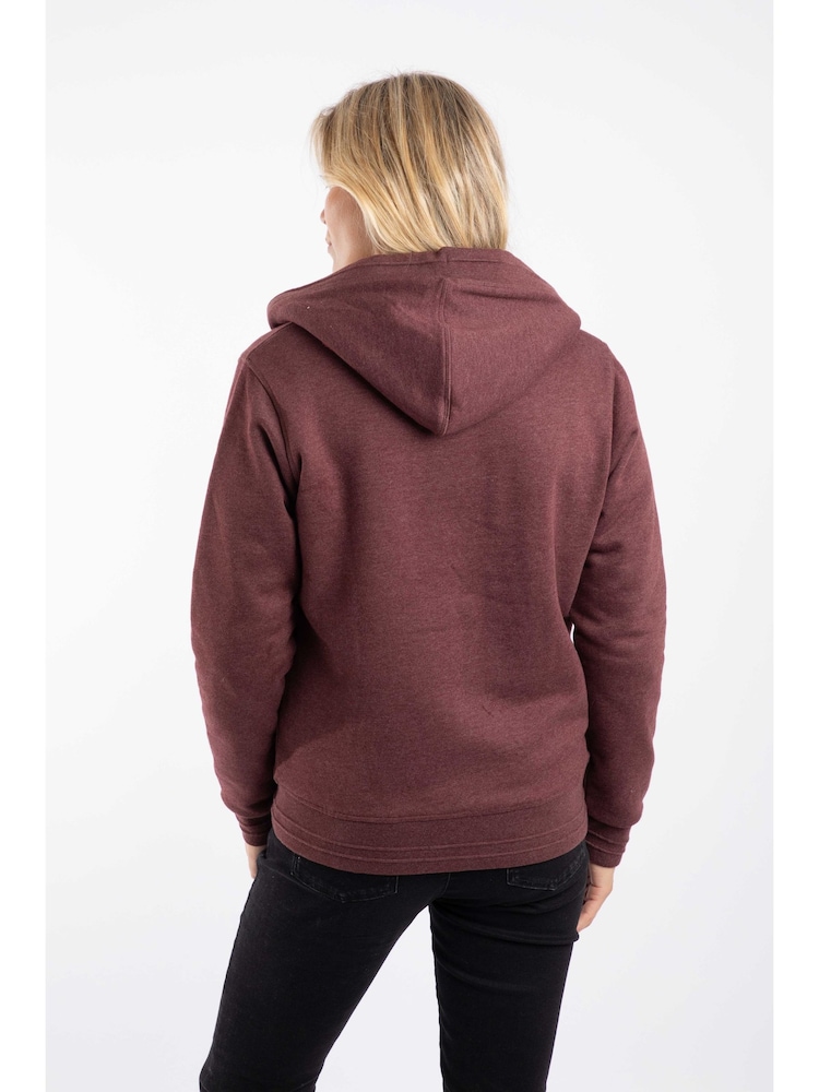 Weird Fish Brown Sevanna Borg Lined Jersey Hoodie - Image 2 of 8 Weird Fish Brown Sevanna Borg Lined Jersey Hoodie - Image 2 of 8