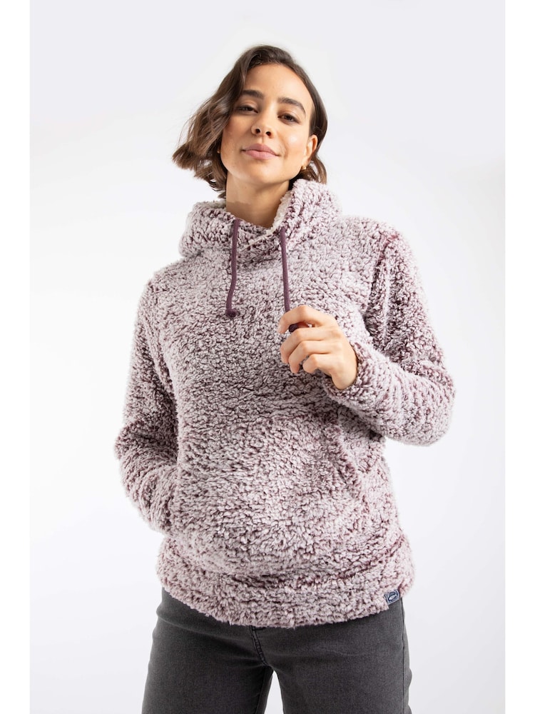 Weird Fish Purple Yara Cosy Fleece Hoodie - Image 1 of 8 Weird Fish Purple Yara Cosy Fleece Hoodie - Image 1 of 8