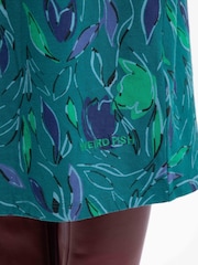 zelena - Weird Fish srednje dolga obleka iz džersija s potiskom Felicity - Slika 6 iz 8