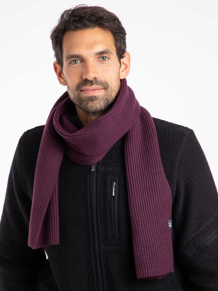 Weird Fish Purple Stornoway Ribbed Scarf - Image 1 of 5 Weird Fish Purple Stornoway Ribbed Scarf - Image 1 of 5