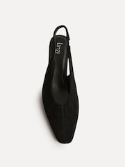 Linzi Black Method Square Toe Slingback Court Heels - Image 4 of 5