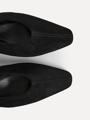 Linzi Black Method Square Toe Slingback Court Heels - Image 5 of 5