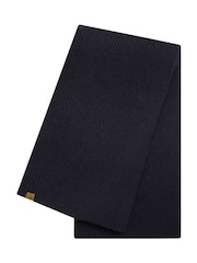 Weird Fish Blue Stornoway Ribbed Scarf - Image 4 of 6