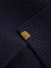 Weird Fish Blue Stornoway Ribbed Scarf - Image 5 of 6