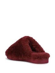 Jones Bootmaker Red Freesia Sheepskin Slippers - Image 4 of 5