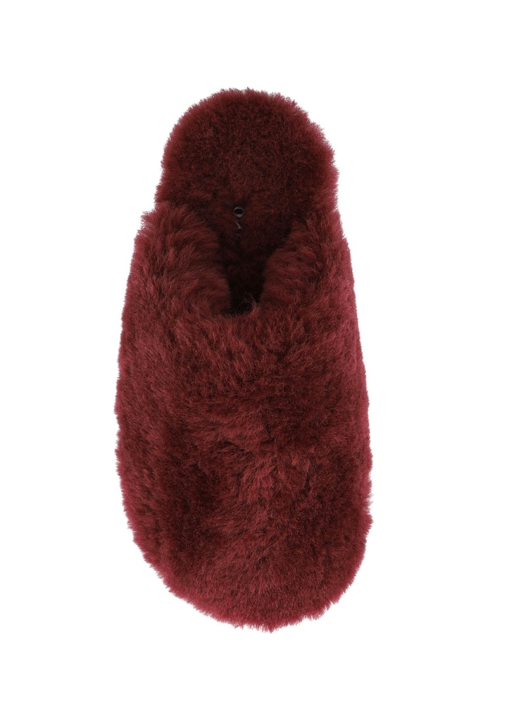 Jones Bootmaker Red Freesia Sheepskin Slippers - Image 5 of 5 Jones Bootmaker Red Freesia Sheepskin Slippers - Image 5 of 5
